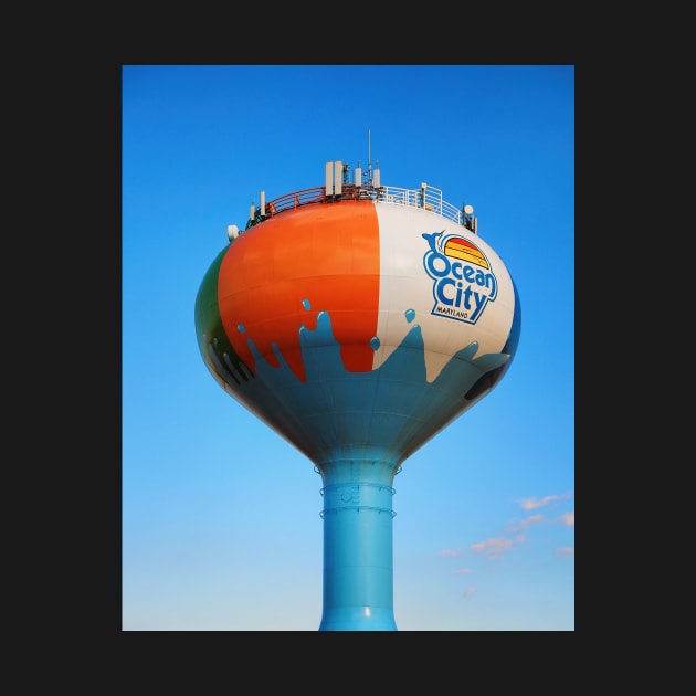 Beach Ball Water Tower in Ocean City, MD by Swartwout