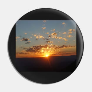 Fiery sunset with clouds Pin