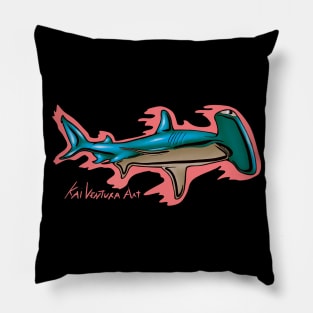 Hammerhead Shark Color Variant C Pillow