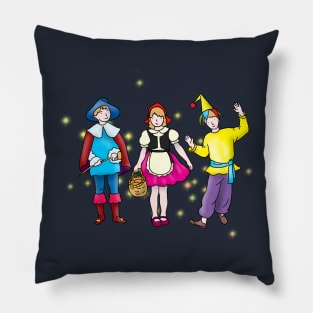 children in carnival costumes Pillow