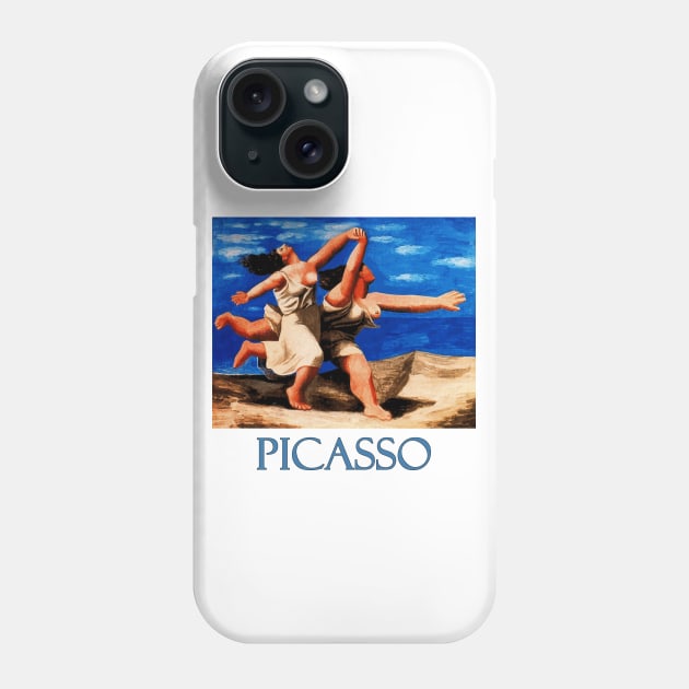 Two Women Running on the Beach (1922) by Pablo Picasso Phone Case by Naves