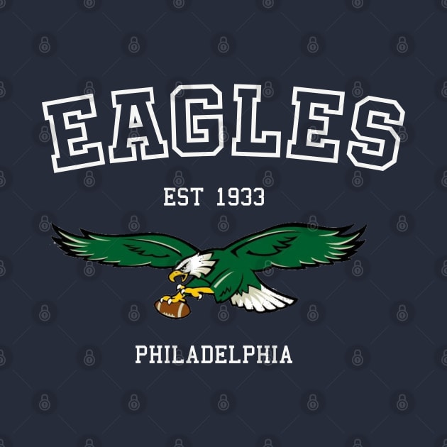 Vintage Eagles Football by Curious Sausage