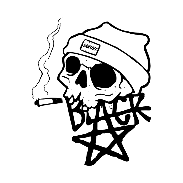 Smoke Skull Black by IAKUKI