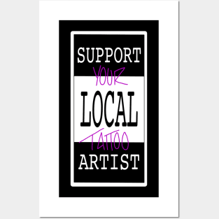 Support Your Local Tattoo Artist Funny Vector T-shirt Designs Svg