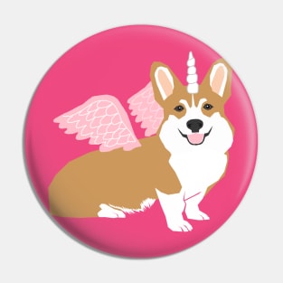 Corgi Unicorn Pin