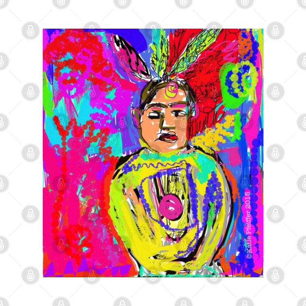 Pop Art Mod  Native American Indian by Kater