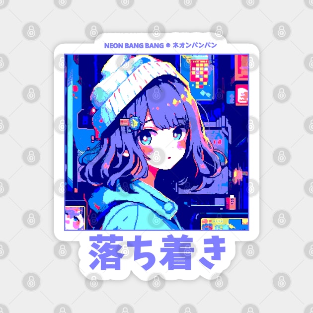 Y2K Aesthetic Harajuku Anime Girl Magnet by Neon Bang Bang