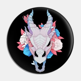 Overgrown Dragon Skull - Trans Pin