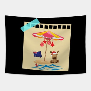 Beach Reindeer Tapestry