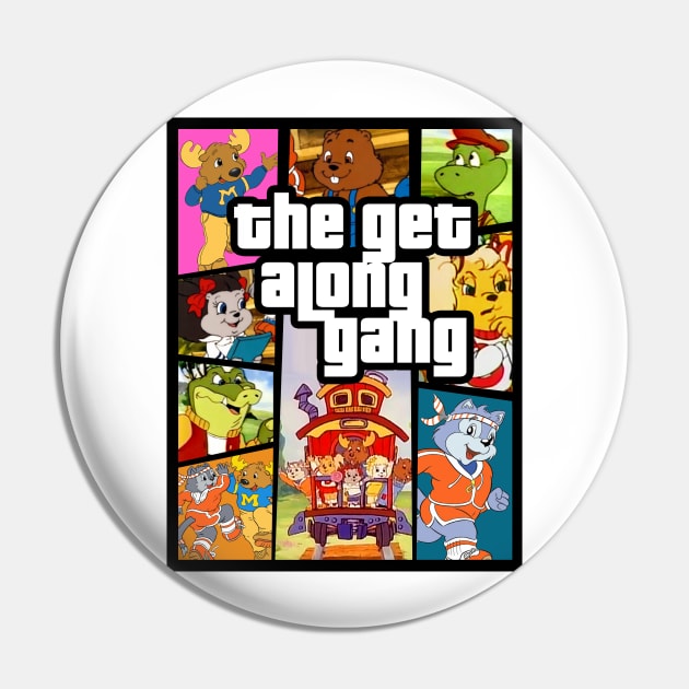 Get Along GTA Pin by BigOrangeShirtShop