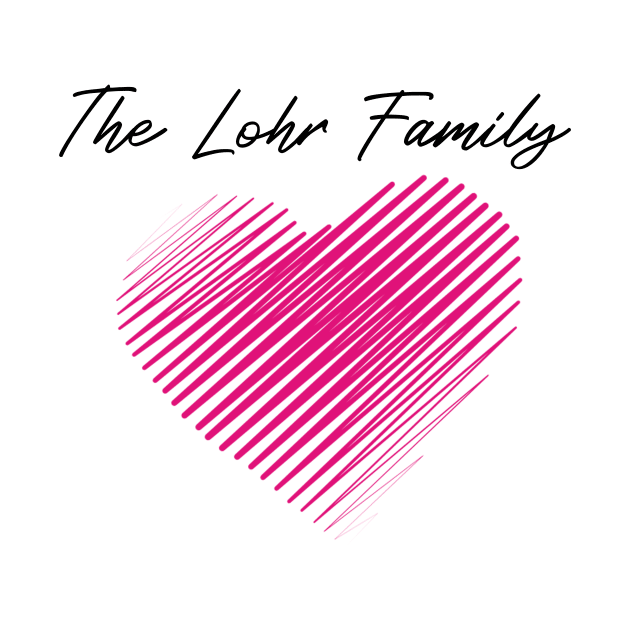 The Lohr Family Heart, Love My Family, Name, Birthday, Middle name by handmade store