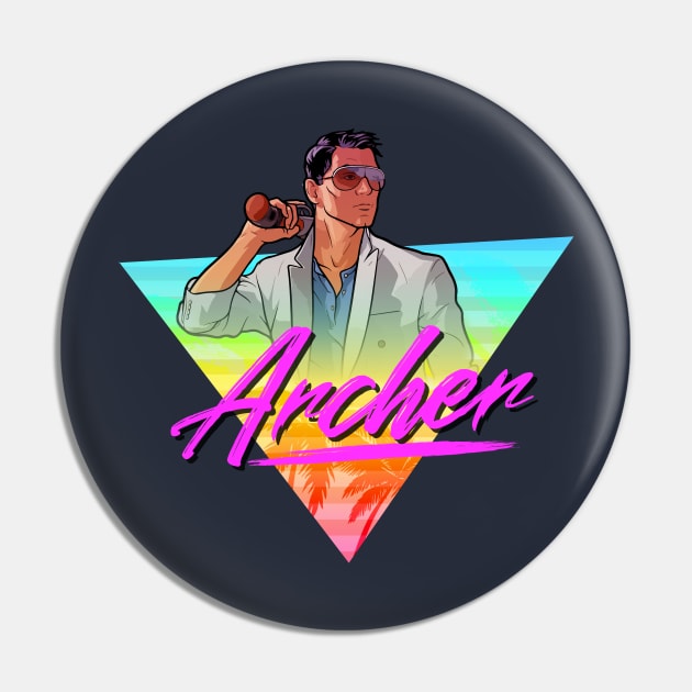 Archer 80s Design Pin by WorldsFair