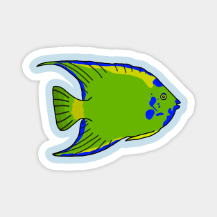 Blue Queen Angelfish Magnet