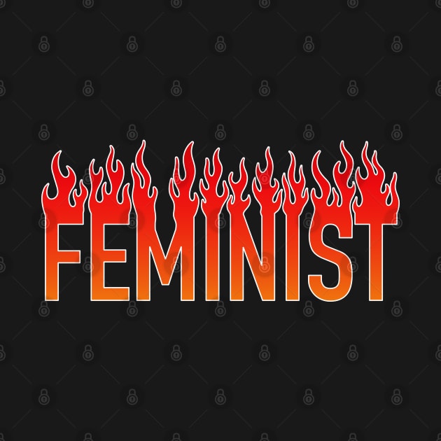 Feminist Vintage Flames by Trippycollage