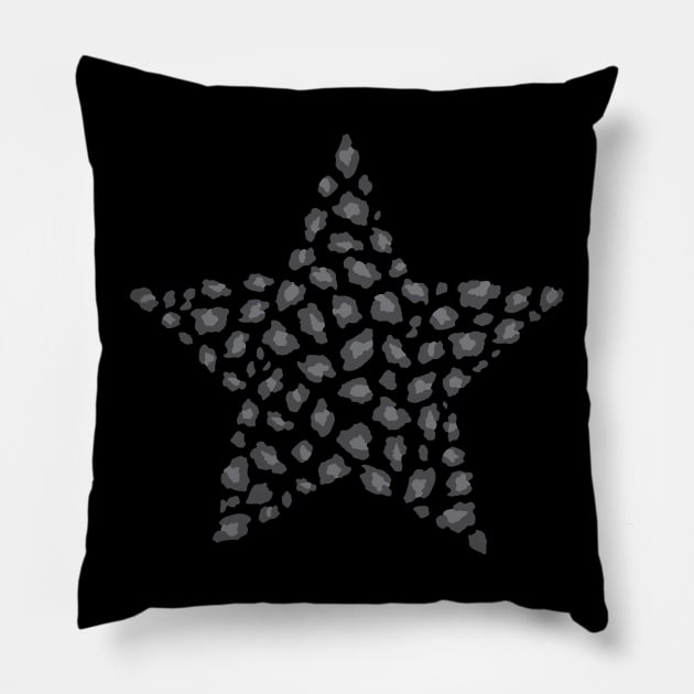 Leopard Print Star Stealth Pillow by baysideasobo