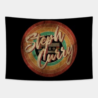 Steph Curry Vintage Circle Art Tapestry