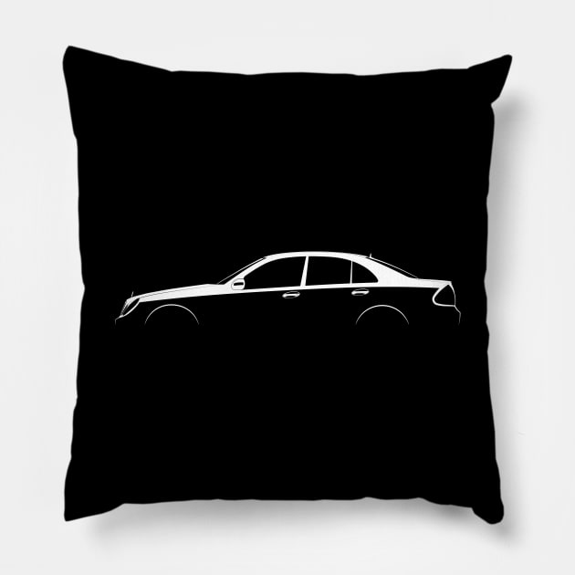 Mercedes-Benz E-Class (W211) Silhouette Pillow by Car-Silhouettes