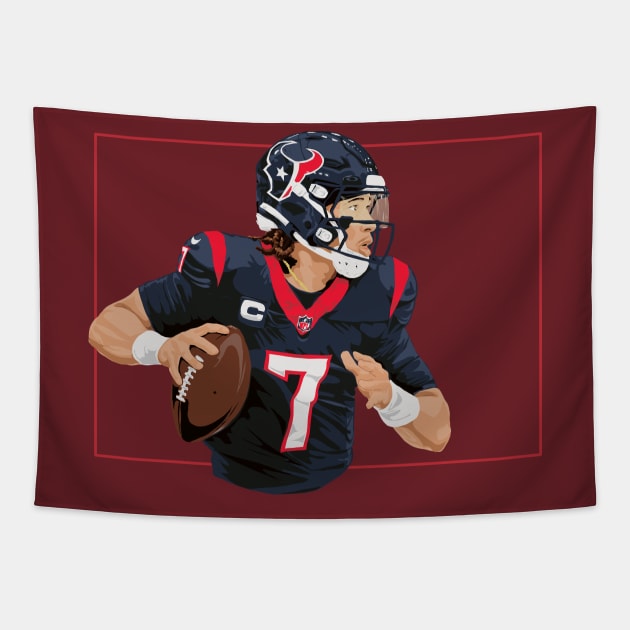 CJ Stroud Houston Texans Tapestry by RipleyArtShop