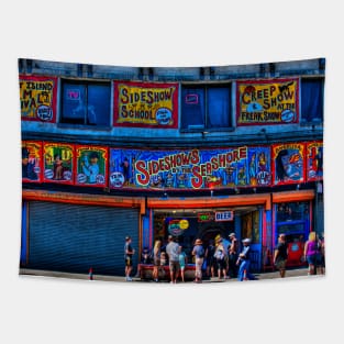 Sidestreet Sideshows, Freaks, Geeks and Creeps at Coney Island, New York Tapestry