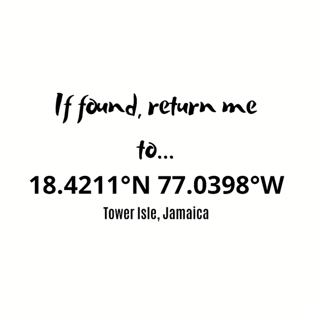 If Found Return to T.I Jamaica by DAPFpod