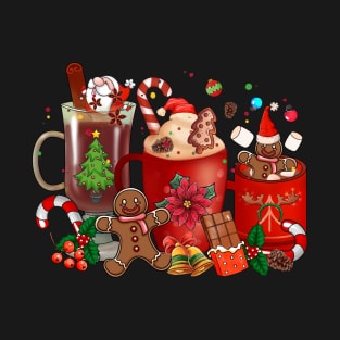 Hot Chocolate and Christmas Candy T-Shirt