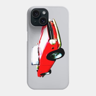 Triumph TR6 1970s classic sports car high contrast red Phone Case