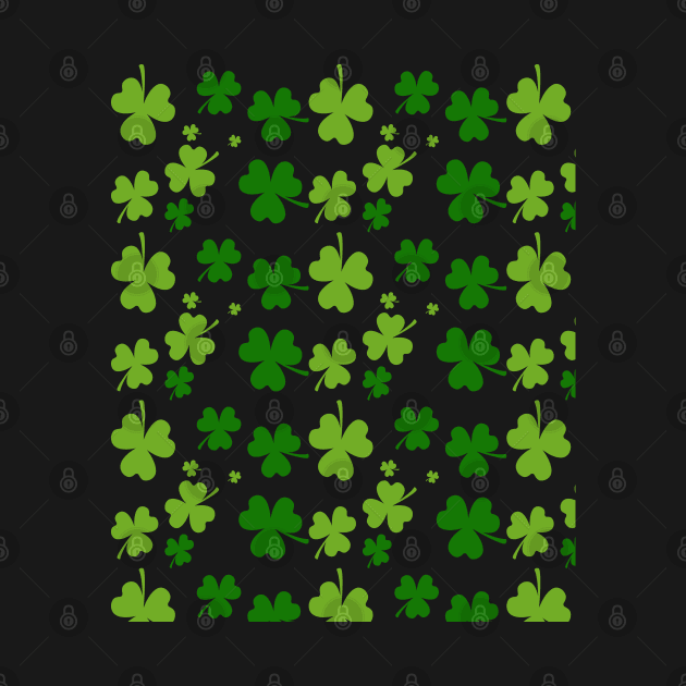 St Patricks day Clovers Leaf Pattern by trendybestgift