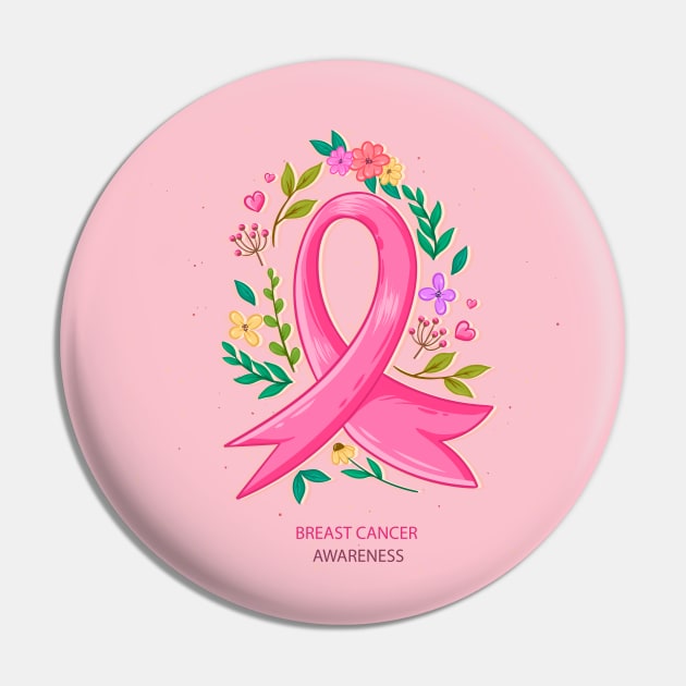 Breast Cancer Awareness Pin by Mako Design 