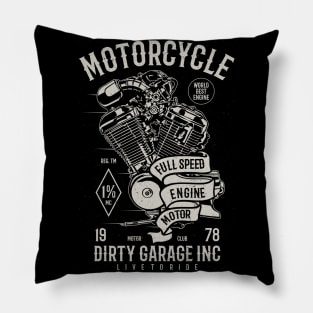 Motorcycle Full Speed Engine Tazzum Pillow