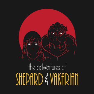 Adventures of FemShep and Vakarian T-Shirt