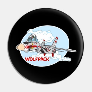 Tomcat Cartoon VF-1 Wolfpack Pin