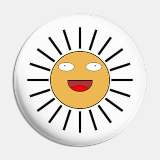 Sun Face Pin