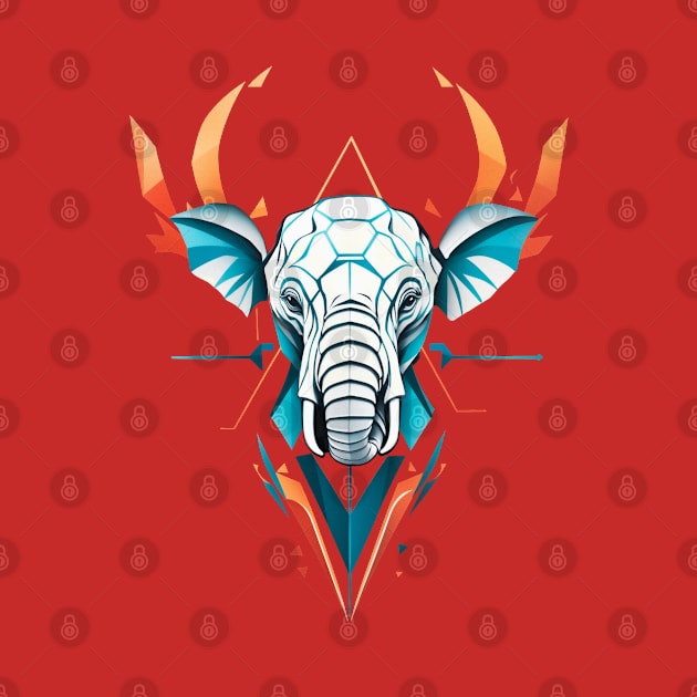 Elephant modern design polygonal by astronauticarte