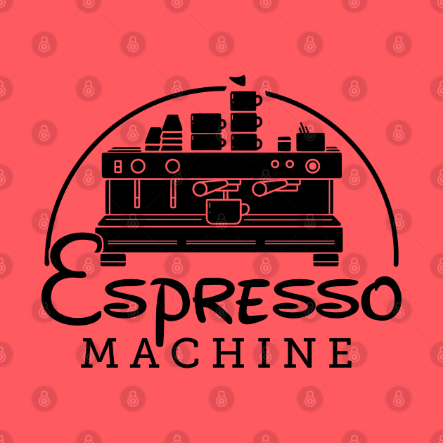 Espresso Machine (Black Print Edition) by Coffee Hotline