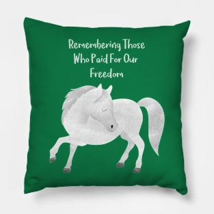 Remembering Those who paid for Our Freedom in Memorial Day Pillow