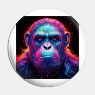 Apes Together Strong Neon Pop Art 1 Pin