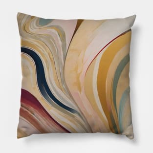 Abstract retro waves Pillow