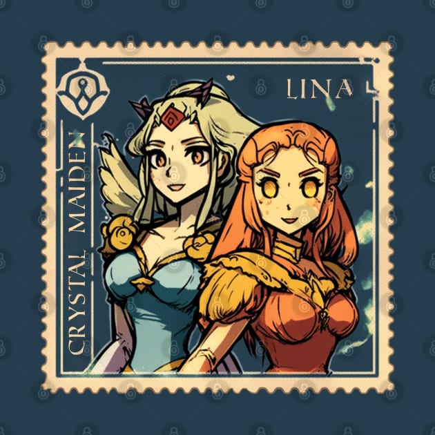 Lina and Crystal Maiden - Postage Stamp Series by SLMGames