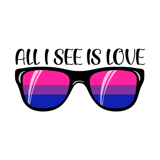 Bisexual Sunglasses - Love by Blood Moon Design