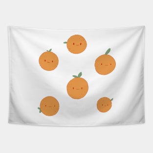 Cute oranges pattern Tapestry