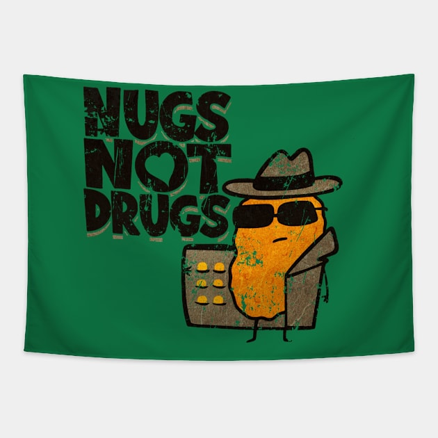 NO DRUGS FRIED CHICKEN YES VINTAGE Tapestry by goaputri6