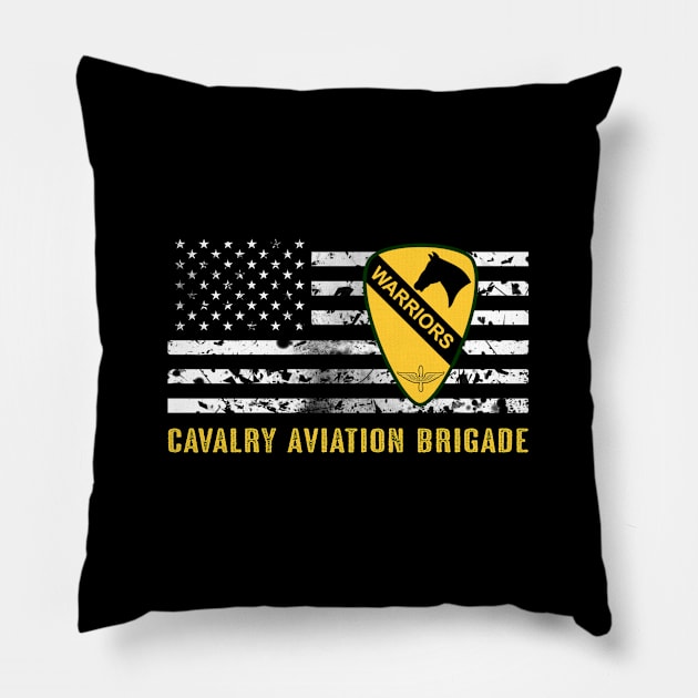 Cavalry Aviation Brigade Pillow by Jared S Davies