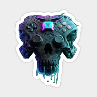 Gamer's Cybernetic Skull Magnet