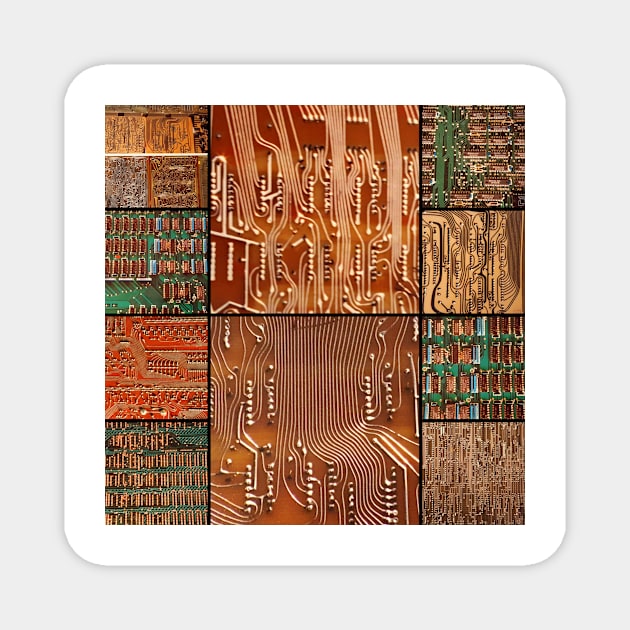 INTEGRATED CIRCUITS from MAINFRAME COMPUTERS Magnet by mister-john