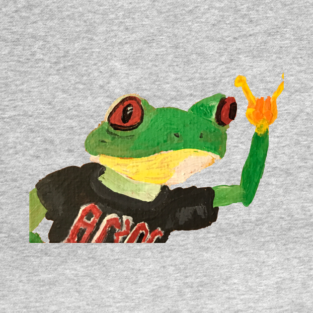 Discover Rockin' Frog - Frog - T-Shirt