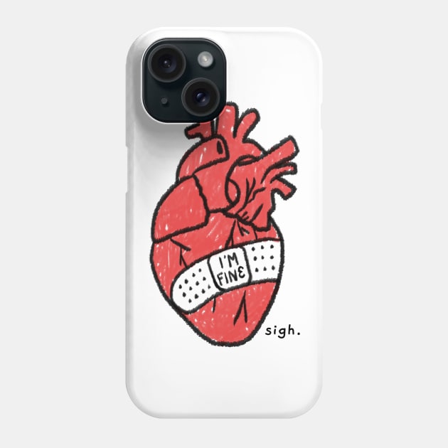 Broken Heart Phone Case by CANVAZSHOP