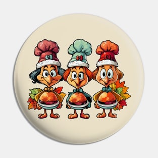 Turkey Thanksgiving Turkey Funny Design Pin