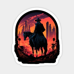 Cyberpunk Cowboy Magnet