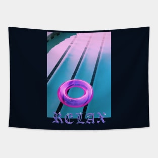 Relax pool party Tapestry