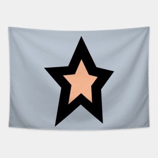 Peach Fuzz Star Tapestry